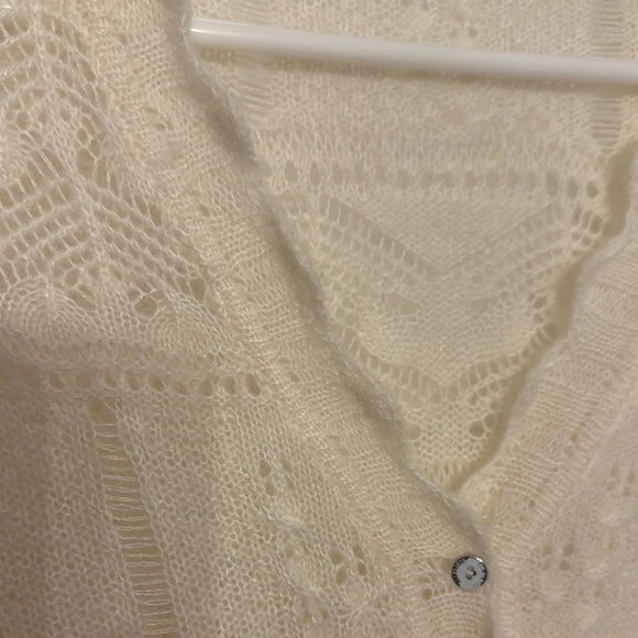 All Saints Cream Cardigan Sweater - Picture 8 of 9